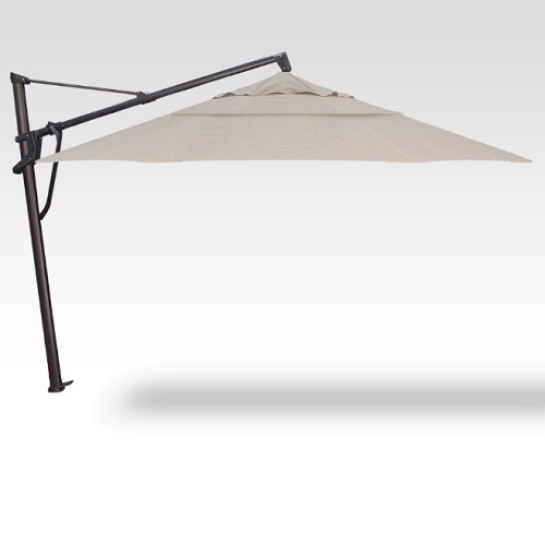 13′ cloud akz plus cantilever umbrella with lights – black frame