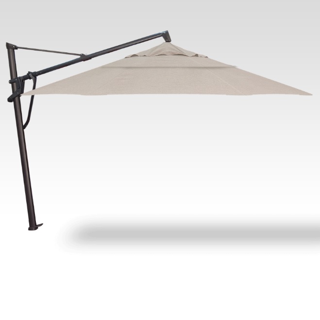 13′ cloud akz plus cantilever umbrella with lights – black frame product image