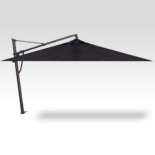 10’x13′ navy akz plus cantilever umbrella with lights – black frame