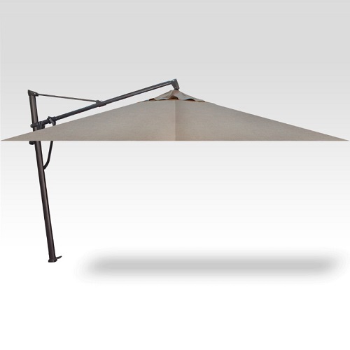 10’x13′ cast ash akz plus cantilever umbrella with lights – black frame