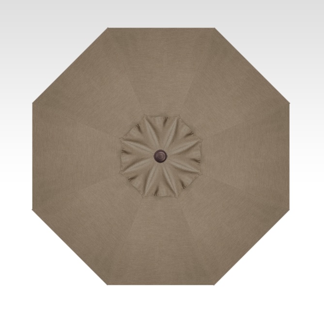 11′ taupe collar tilt umbrella – bronze frame thumbnail image