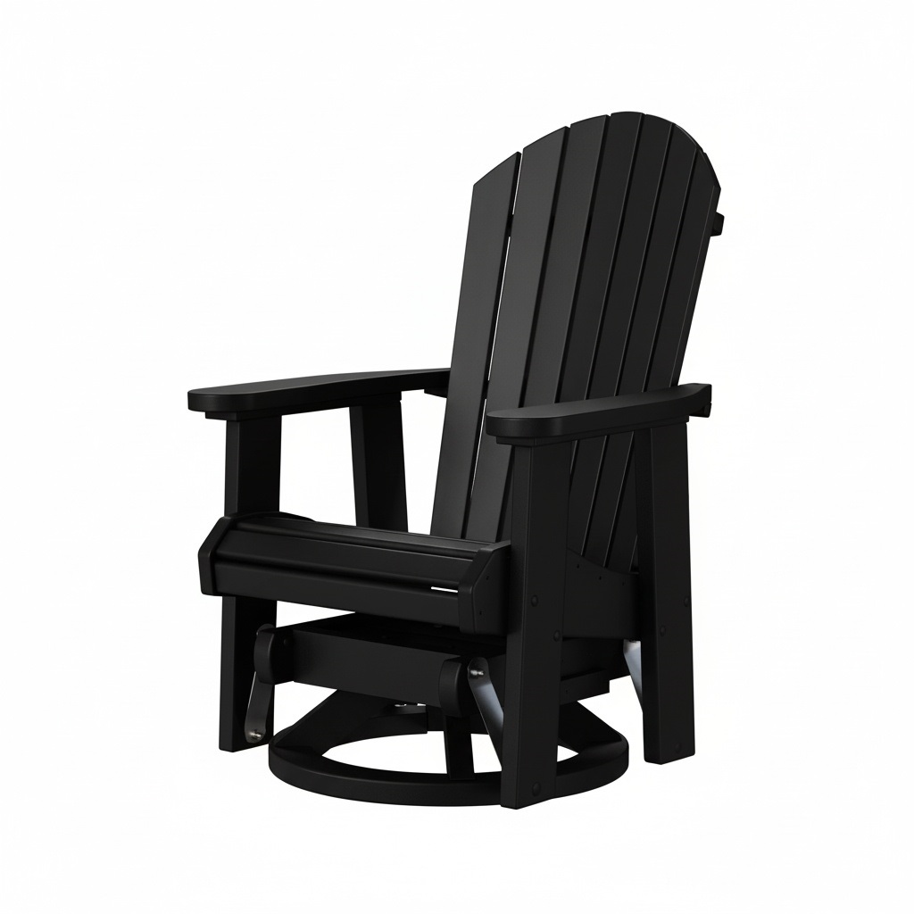 fanback swivel glider – black product image