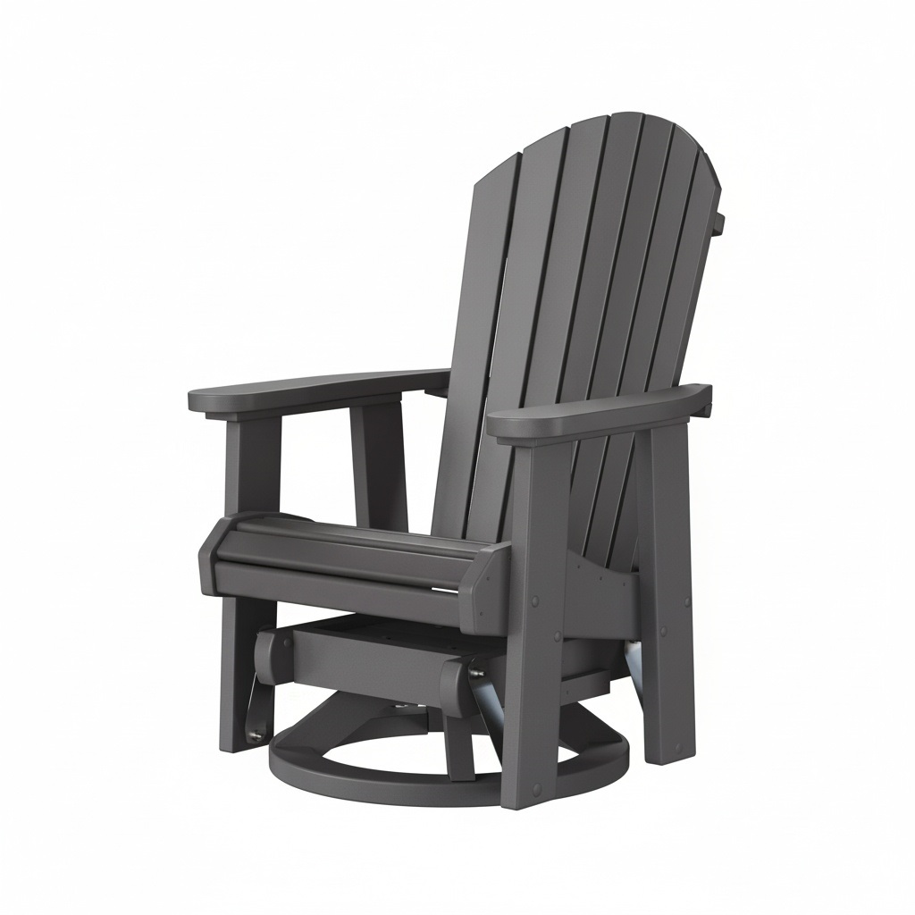 fanback swivel glider – dark grey product image