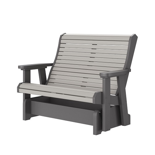 48 inch rollback glider – dove grey / dark grey