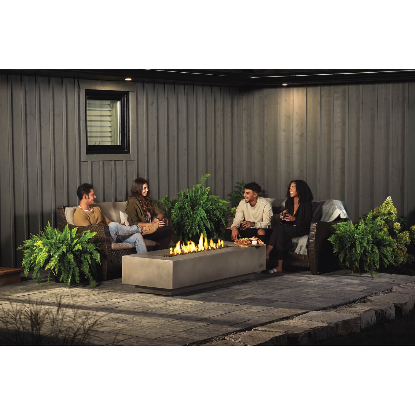 nexus 72 patioflame firepit table – grey thumbnail image