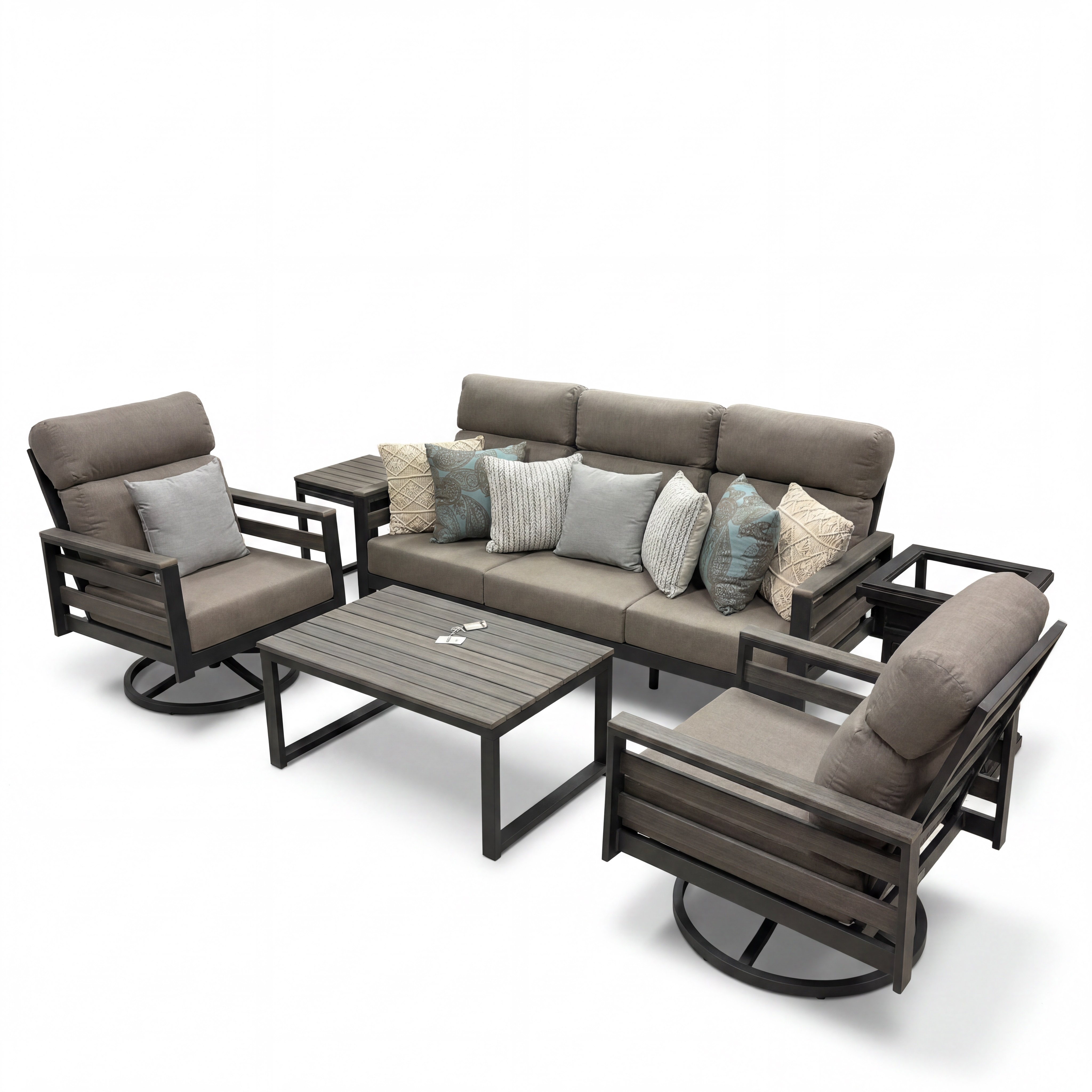 hixon high back seating set – coastal grey / cast shale product image