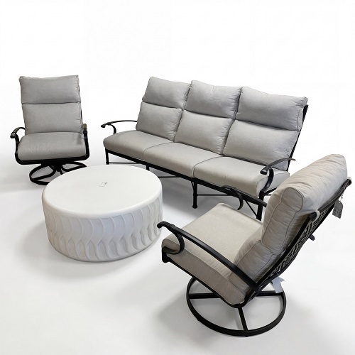 manor seating set – black night / cast silver