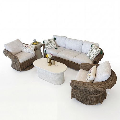 cleary seating set – barley / tectonic parchment