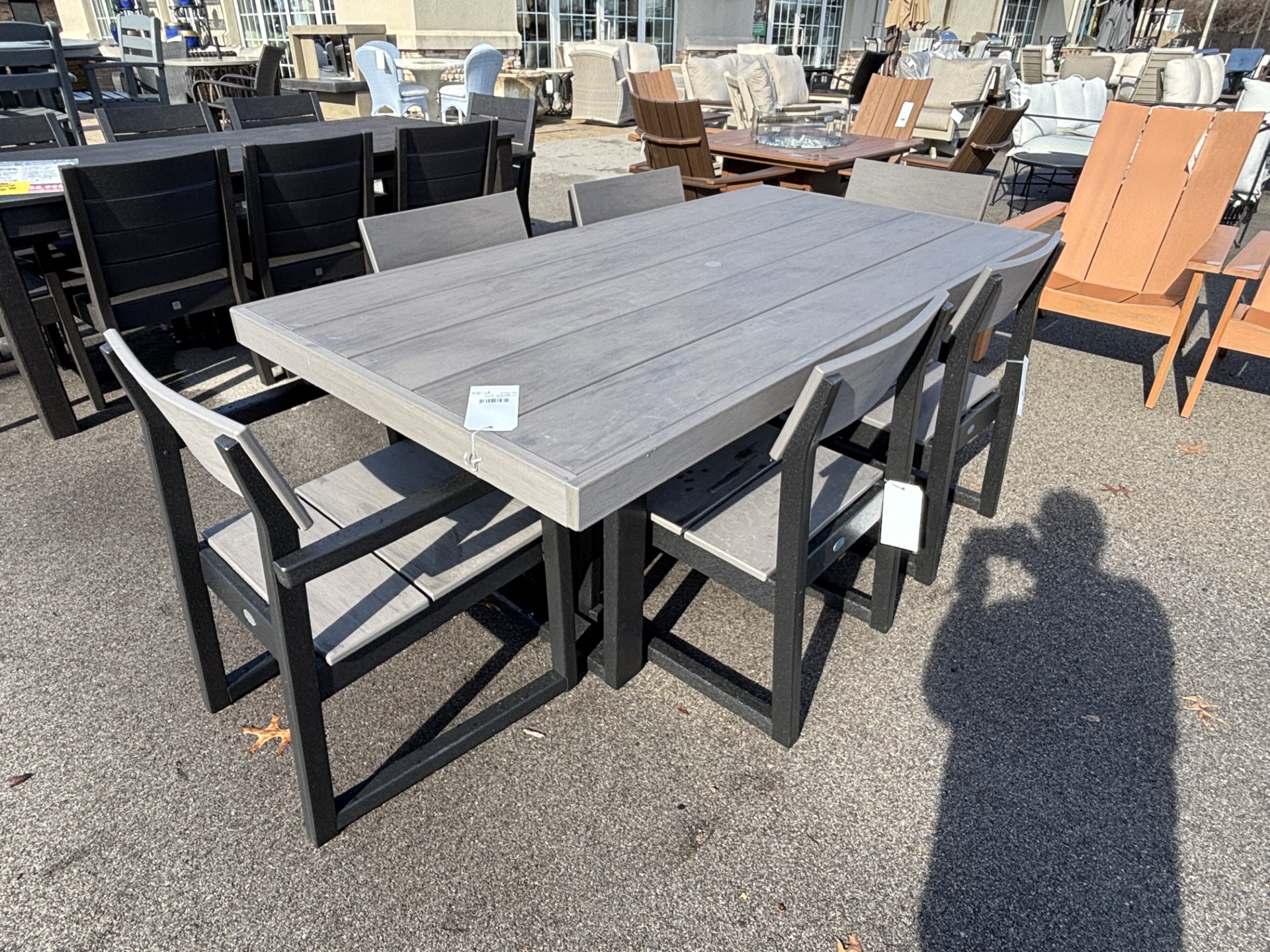 edge dining set – black / driftwood product image