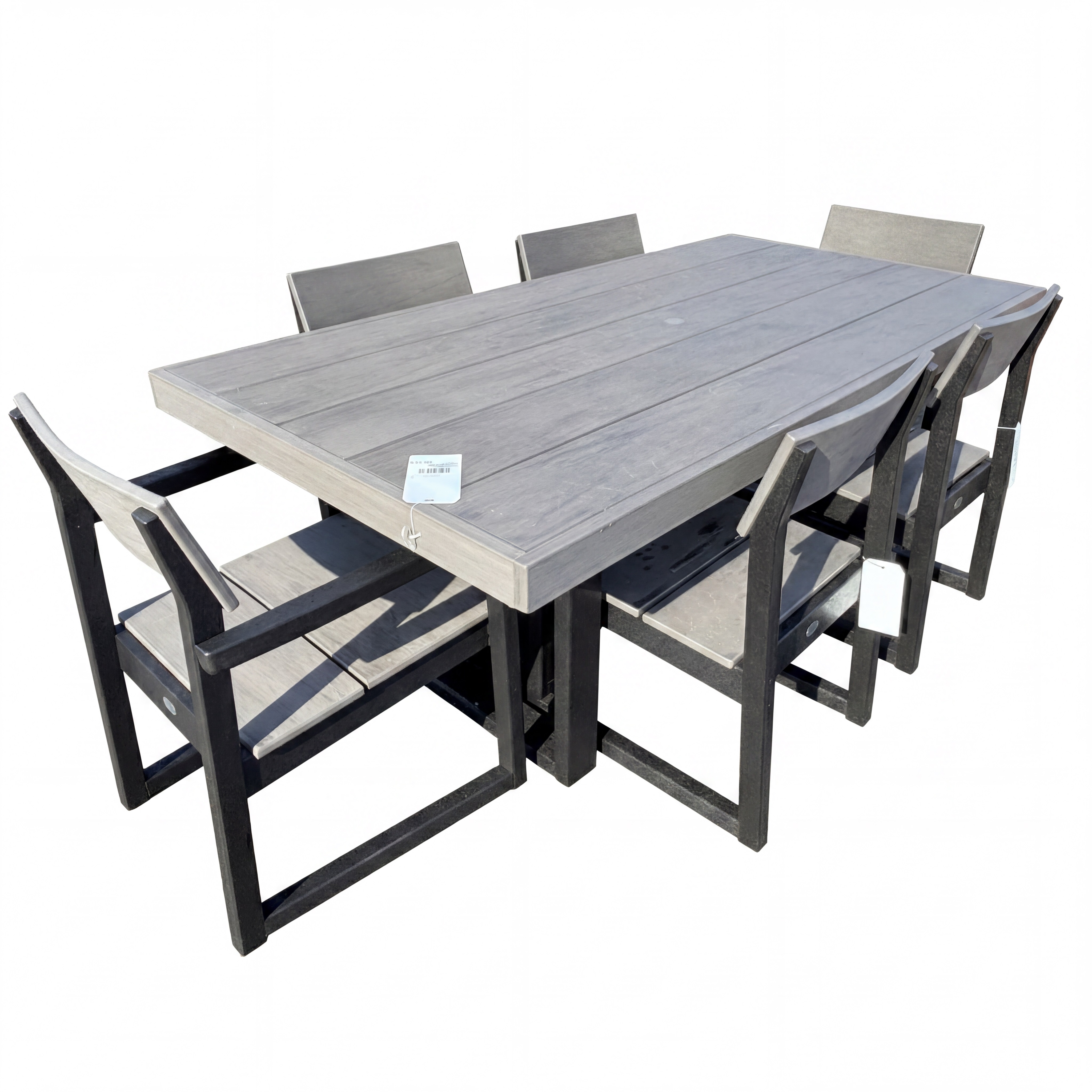 edge dining set – black / driftwood thumbnail image