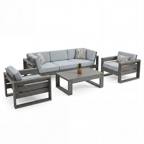 latitude seating set – driftwood / canvas granite