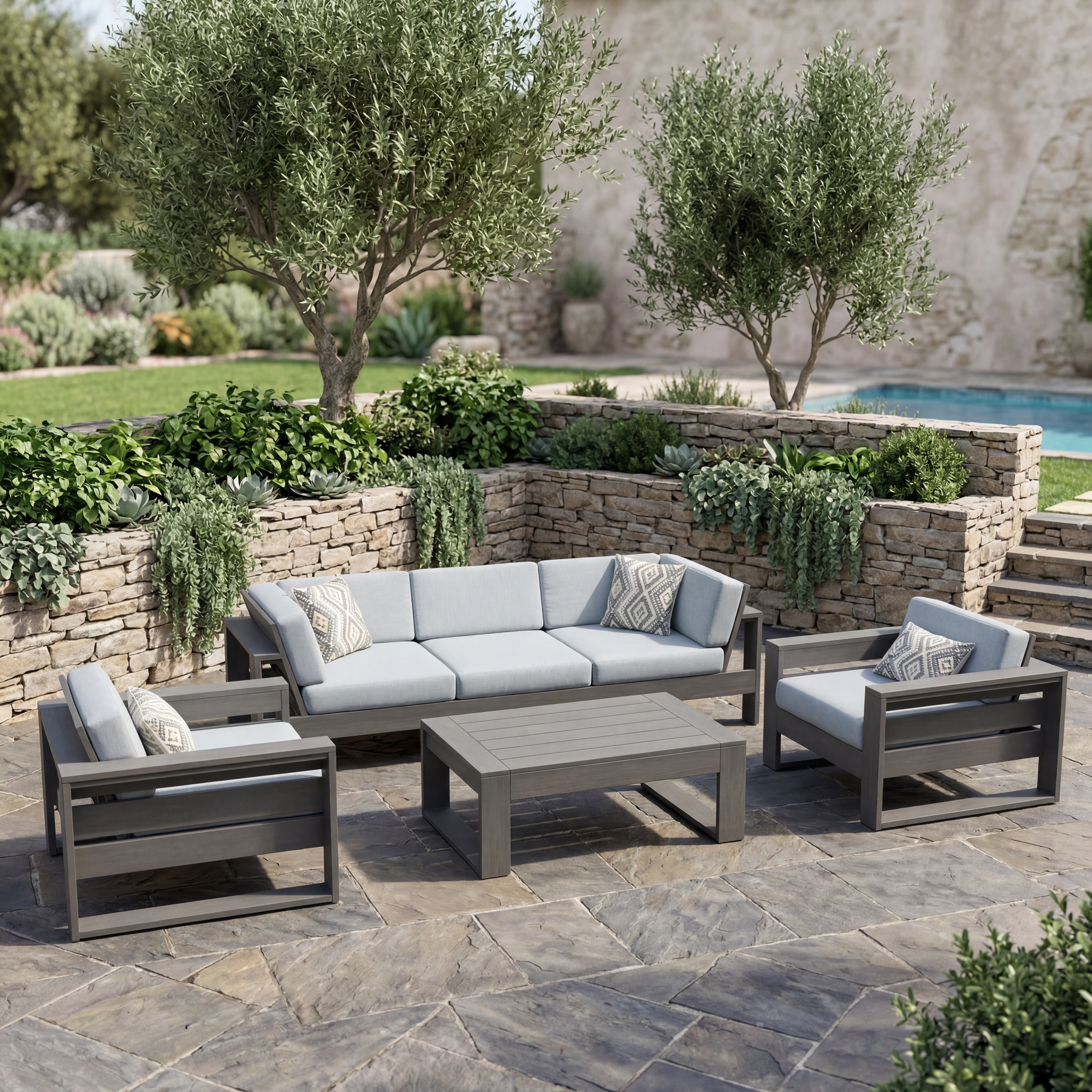 latitude seating set – driftwood / canvas granite thumbnail image