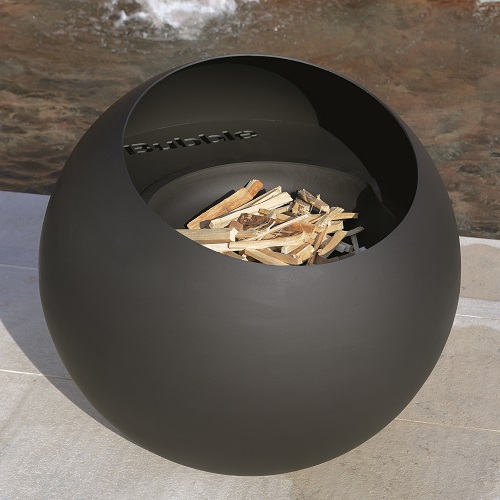 bubble firepit – black