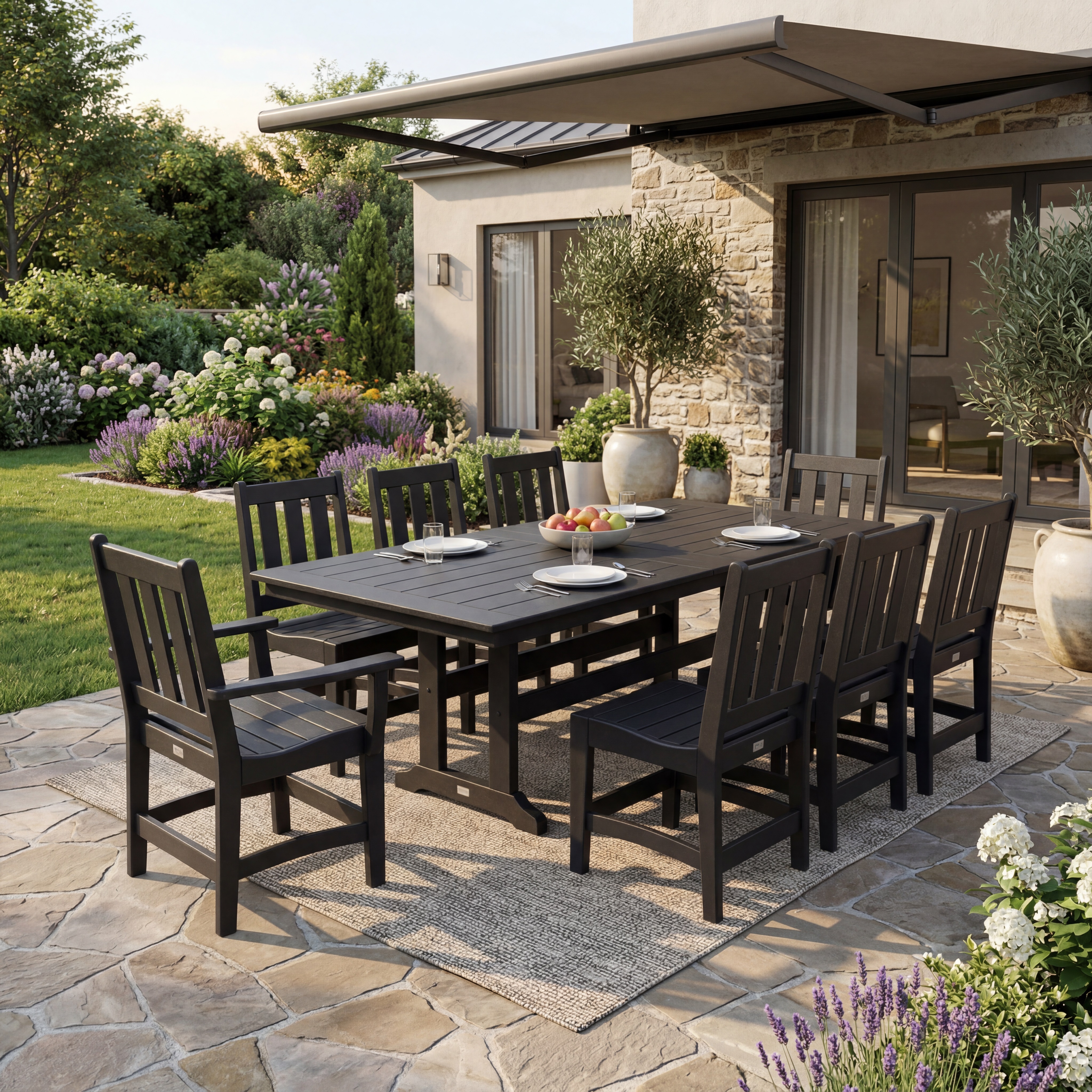 leesport rectangle-extension dining-black thumbnail image