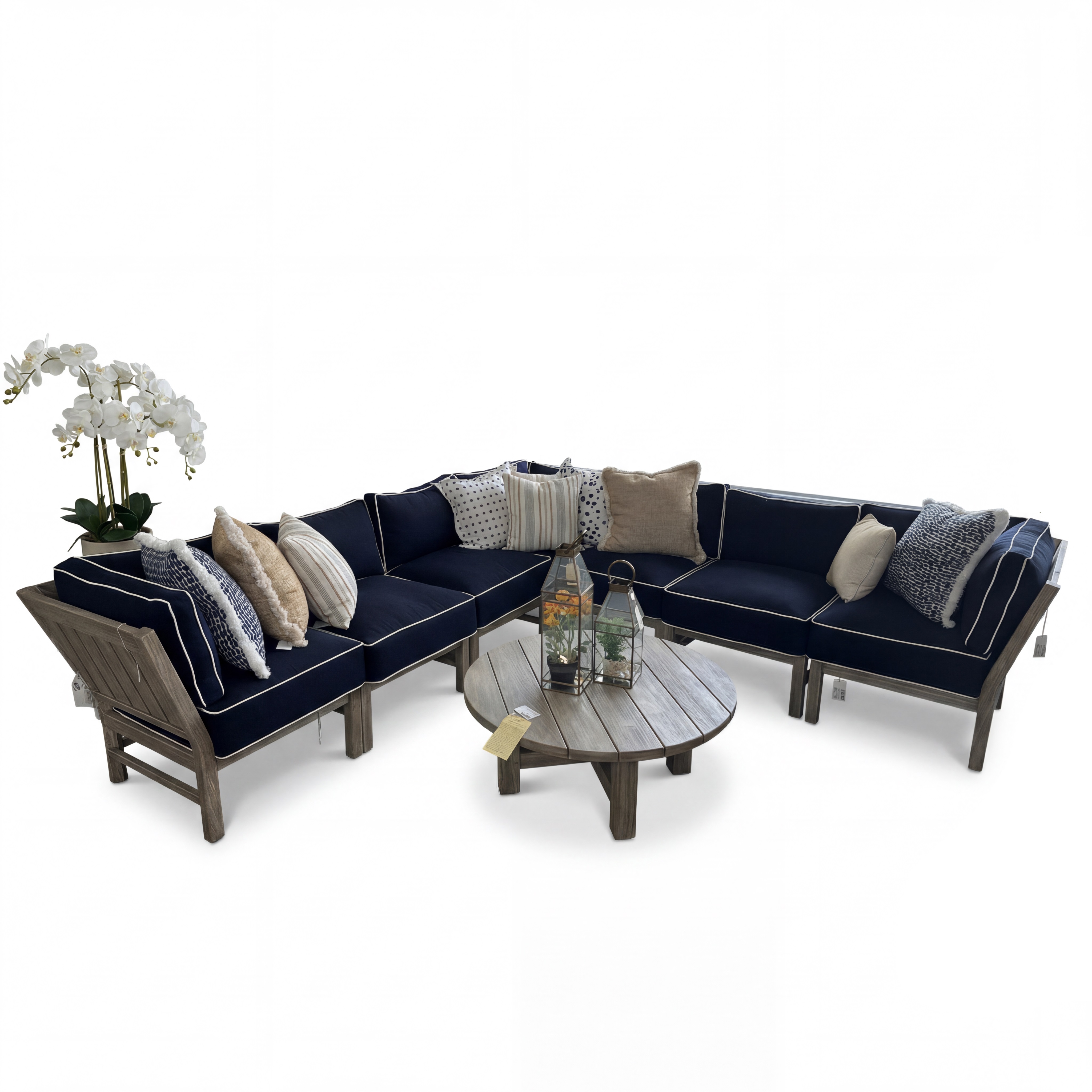 club teak sectional product image