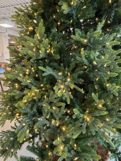 12′ deluxy trinity pine tree – clear led lights thumbnail image