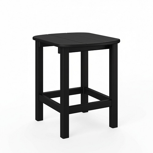 oval side table – black