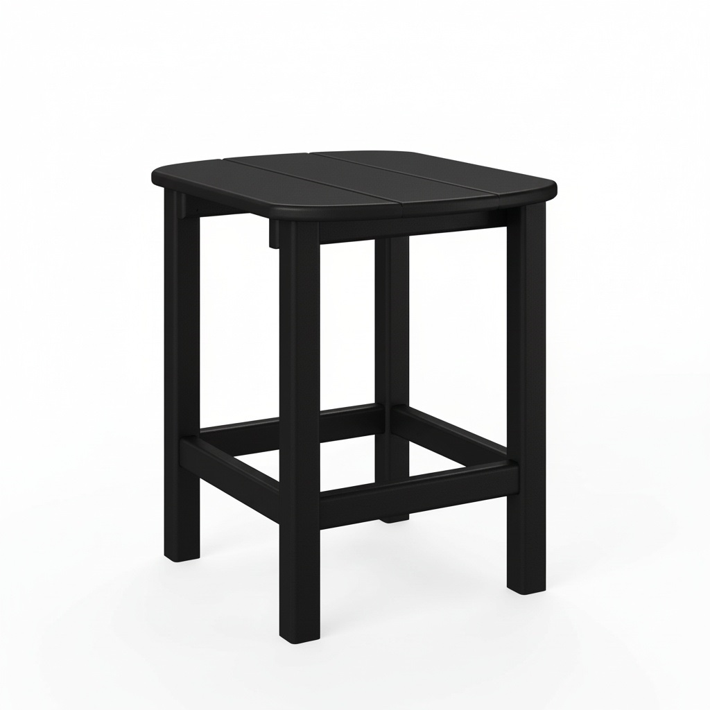 oval side table – black thumbnail image