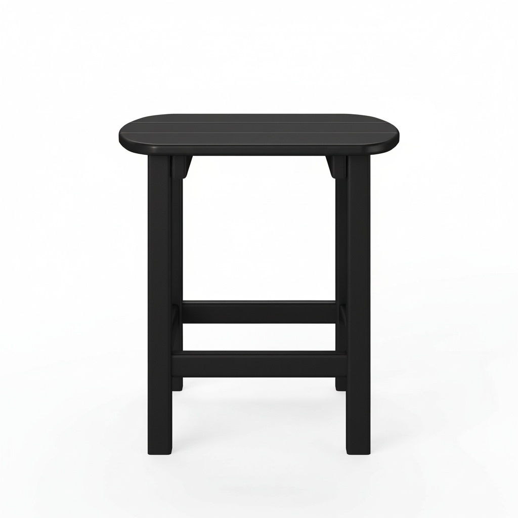 oval side table – black thumbnail image