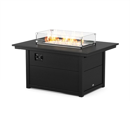 34 x 46 regtangular firepit table – black