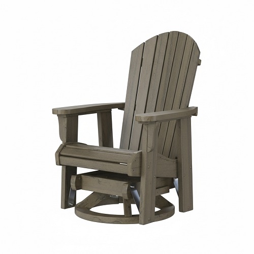 fanback swivel glider – coastal grey