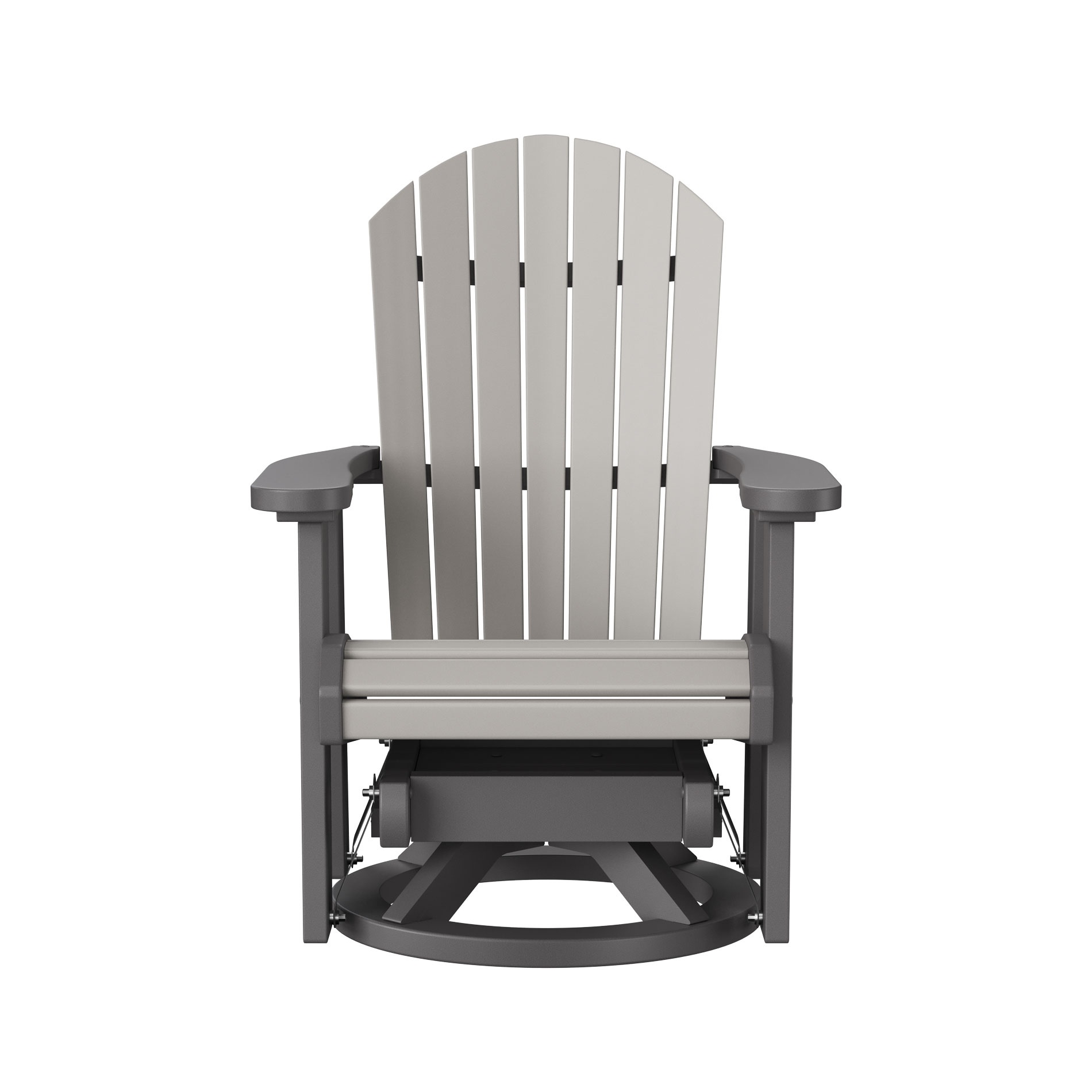 fanback swivel glider – dark grey frame / light grey slats thumbnail image